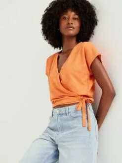 WE FASHION T-shirts T-shirt Femme Orange 10 WE FASHION T-shirts T-shirt Femme Orange -WE FASHION Magasin En Ligne 007a019c54a235203748f701e920313d