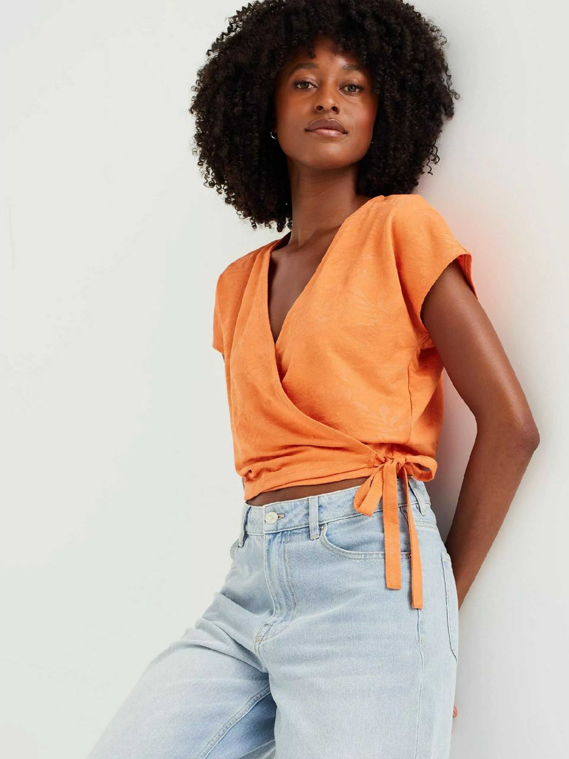 WE FASHION T-shirts T-shirt Femme Orange 5 WE FASHION T-shirts T-shirt Femme Orange – Image 5