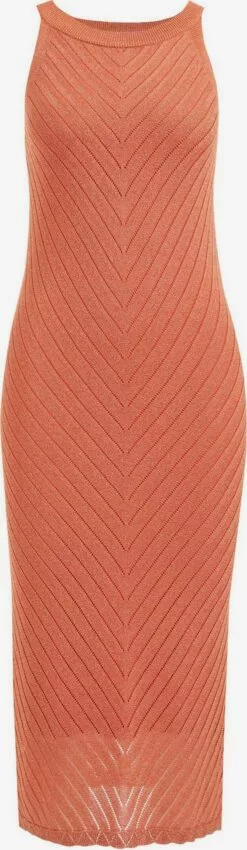 WE FASHION Robes Robes En Maille Femme Orange