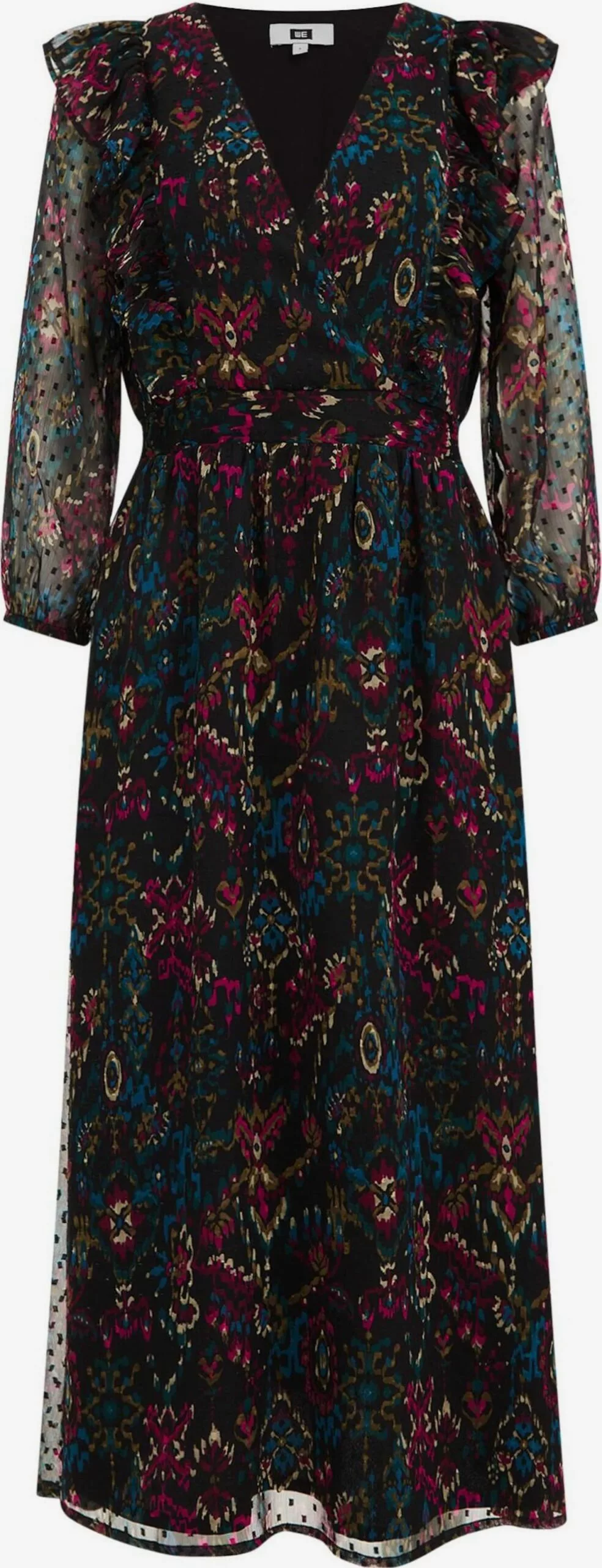 WE FASHION Robes Longues Robe Femme Noir 1 WE FASHION Robes Longues Robe Femme Noir