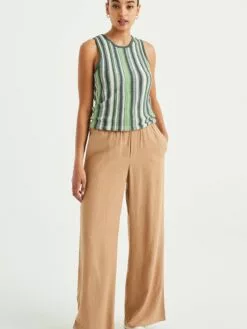 WE FASHION Débardeurs Haut Femme Vert Chiné -WE FASHION Magasin En Ligne 02420ffce1c86459433fd8672d4bf9d6