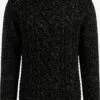 WE FASHION Pulls à Col Roulé Pull-over Homme Noir