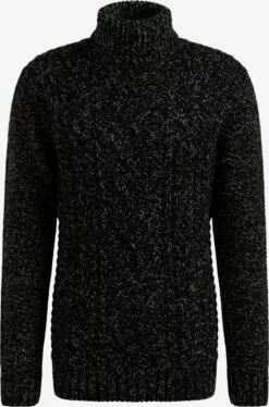 WE FASHION Pulls à Col Roulé Pull-over Homme Noir