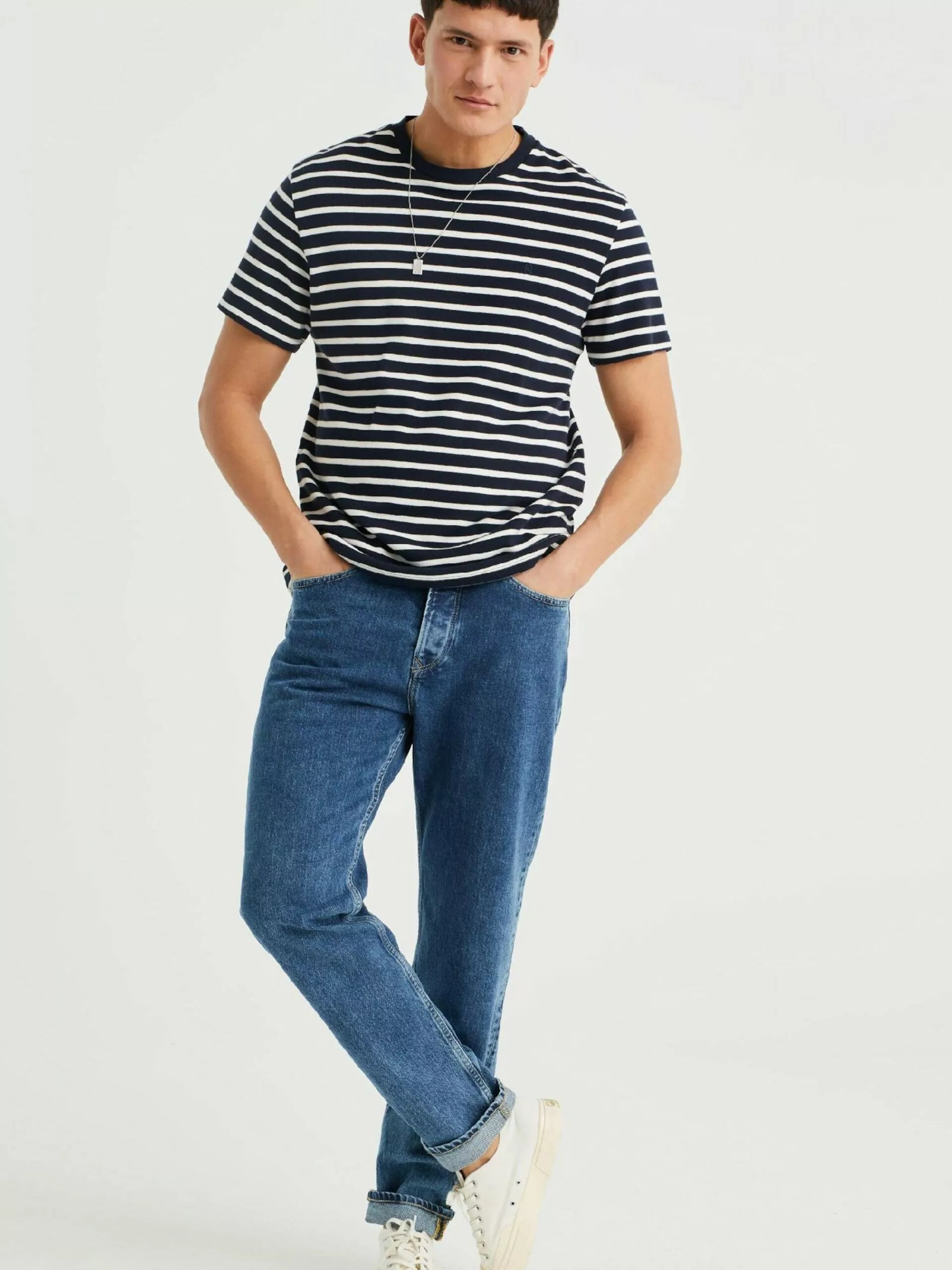 WE FASHION Tapered Effilé Jean Homme Bleu 4 WE FASHION Tapered Effilé Jean Homme Bleu – Image 4