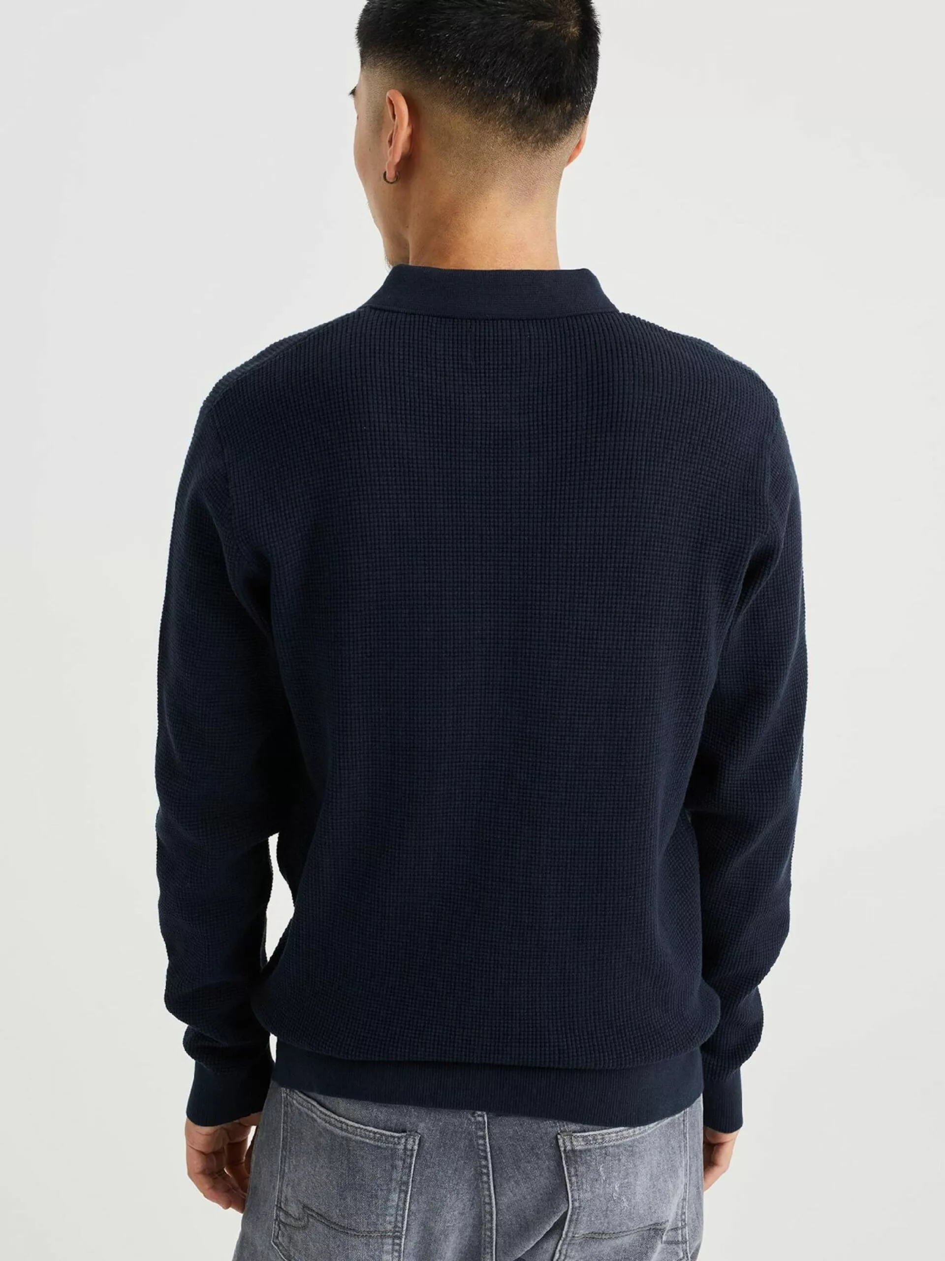 WE FASHION Pulls Pull-over Homme Bleu Foncé 3 WE FASHION Pulls Pull-over Homme Bleu Foncé – Image 3