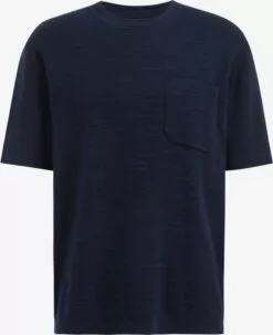WE FASHION Pulls à Col Rond Pull-over Homme Bleu Foncé