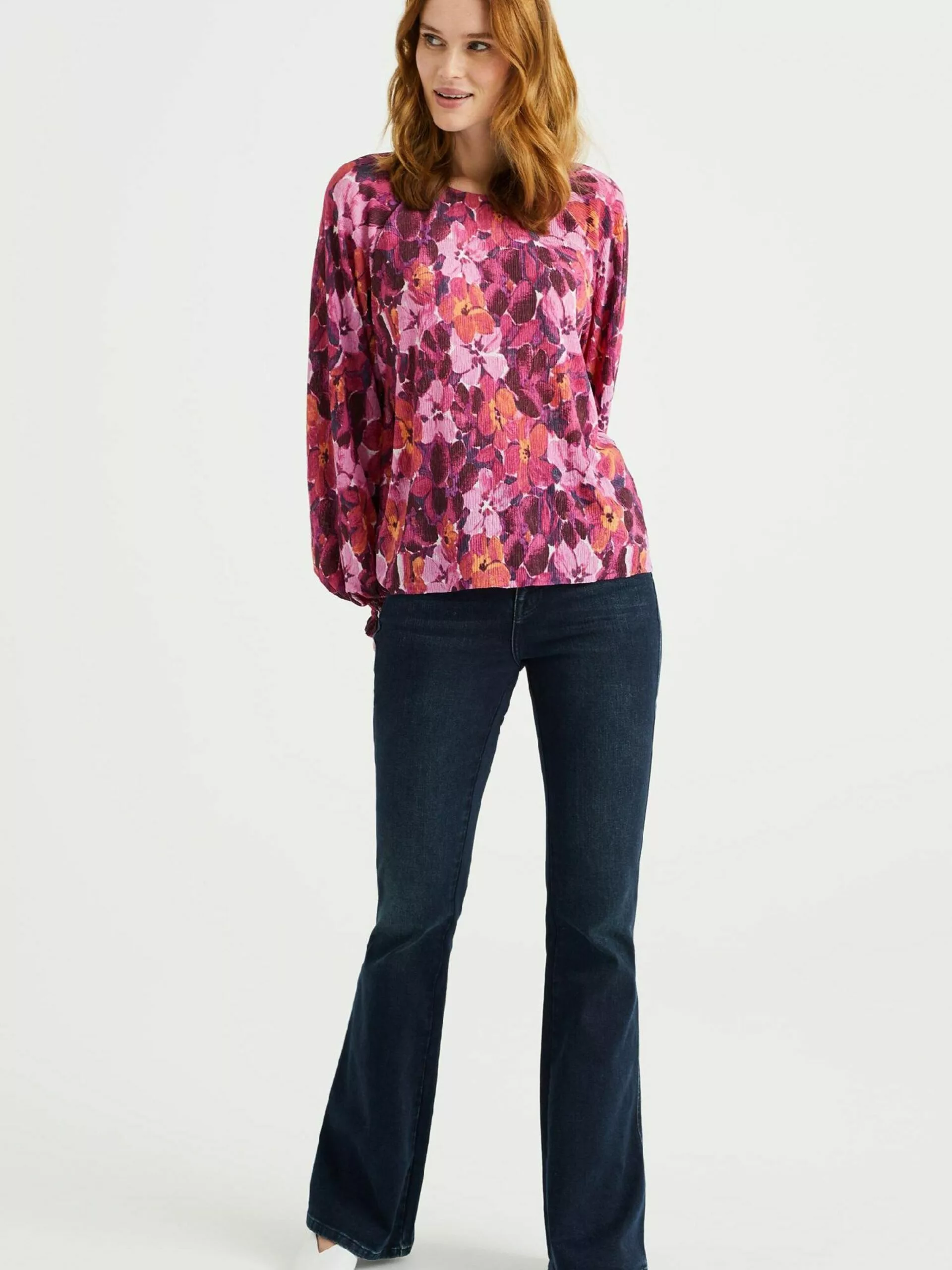 WE FASHION Hauts Chemisier Femme Orchidée 4 WE FASHION Hauts Chemisier Femme Orchidée – Image 4