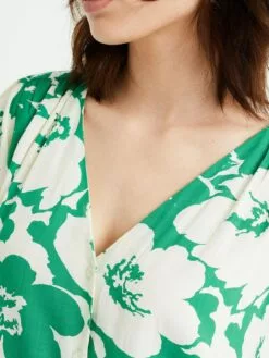 WE FASHION Blouses à Manches Courtes Chemisier Femme Vert / Vert Clair -WE FASHION Magasin En Ligne 05571ed99cb38aaaebc0d86fa86e7336