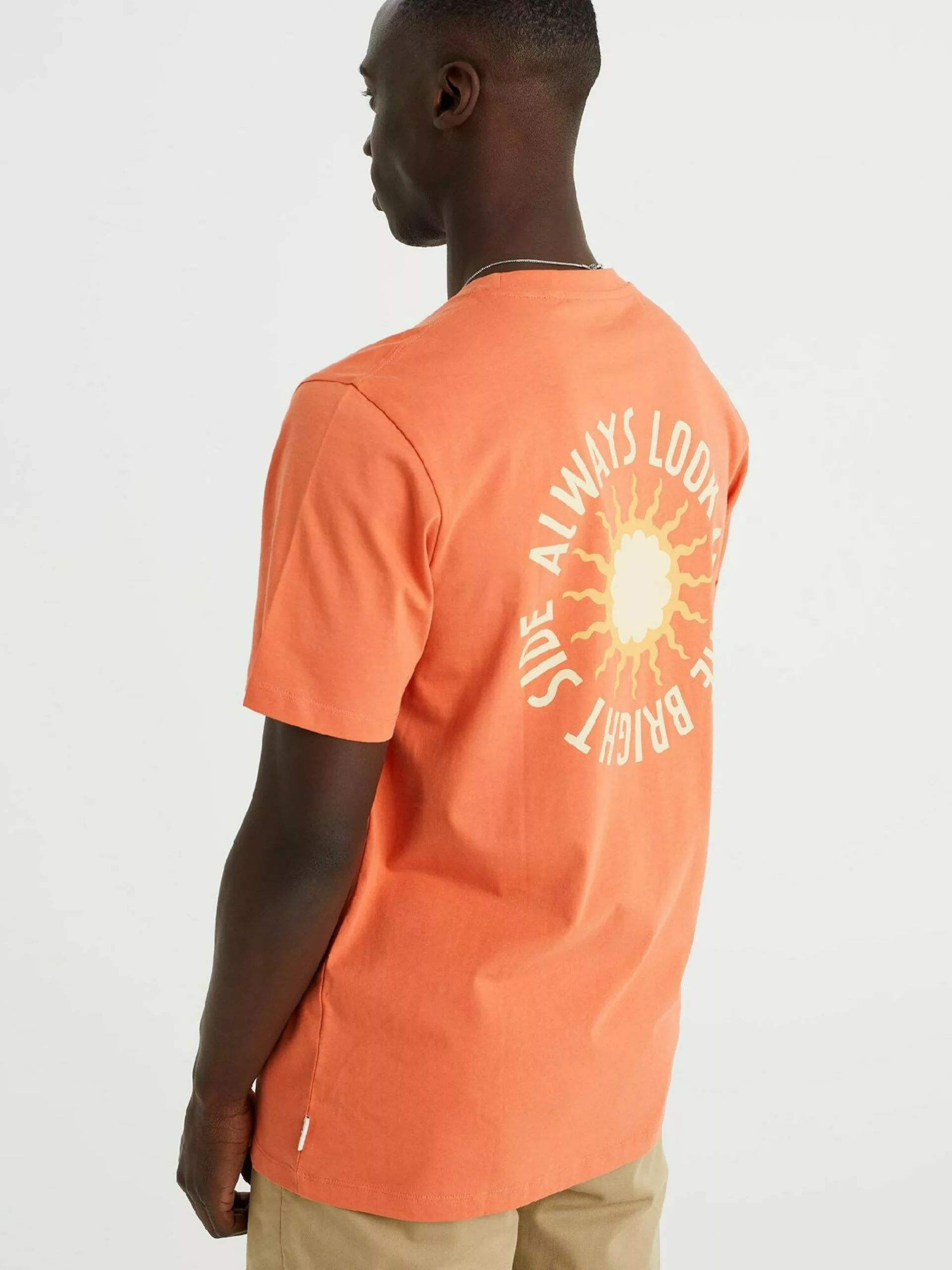 WE FASHION T-shirts T-Shirt Homme Rouge Clair 2 WE FASHION T-shirts T-Shirt Homme Rouge Clair – Image 2