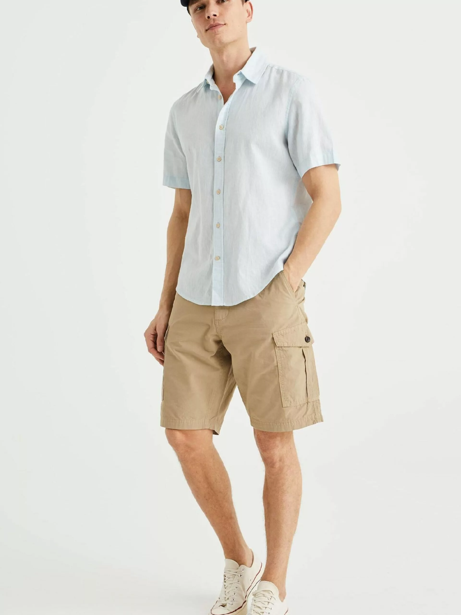 WE FASHION Shorts Cargo Regular Pantalon Cargo Homme Beige 4 WE FASHION Shorts Cargo Regular Pantalon Cargo Homme Beige – Image 4