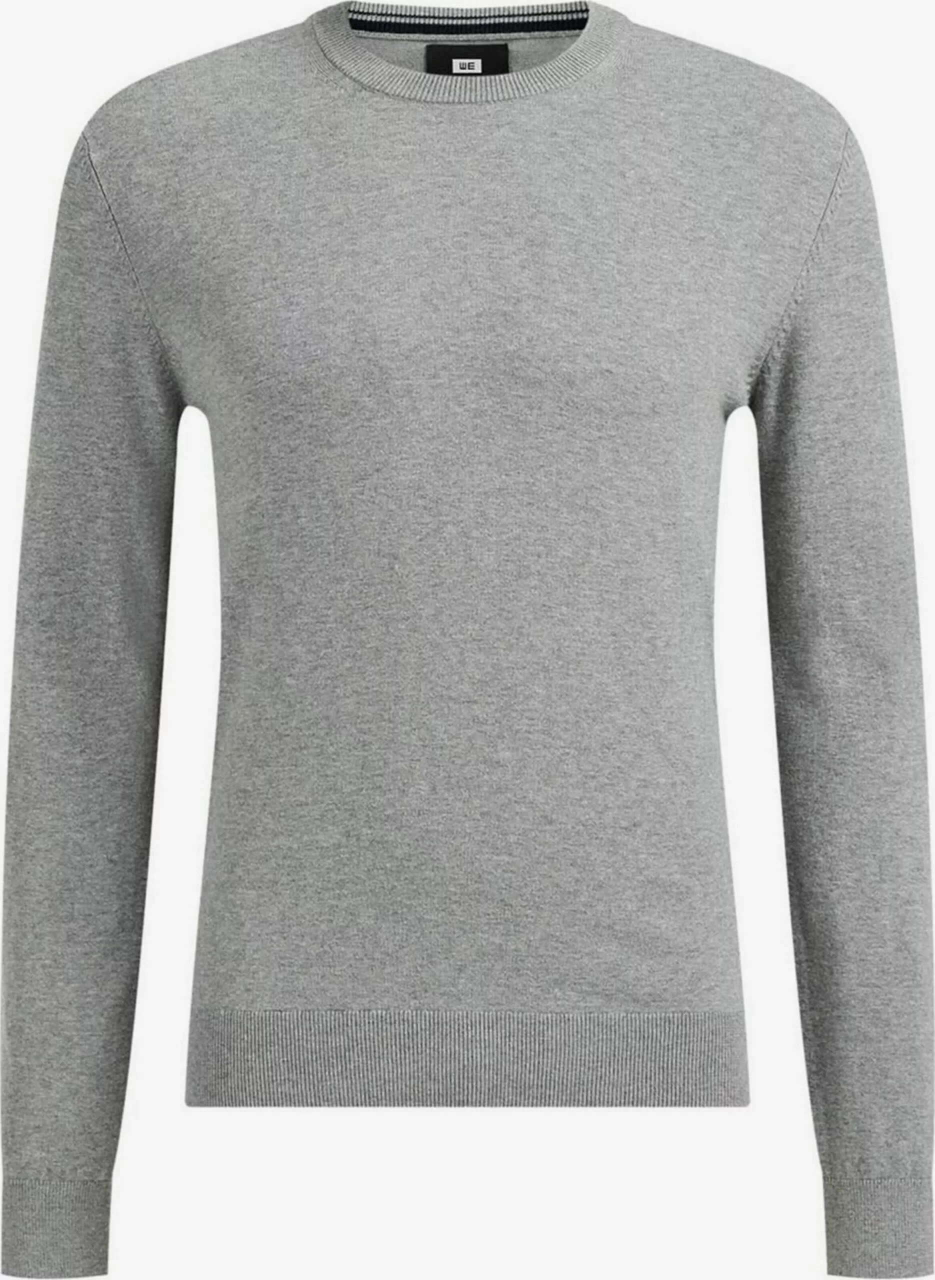 WE FASHION Pulls à Col Rond Pull-over Homme Gris Clair 1 WE FASHION Pulls à Col Rond Pull-over Homme Gris Clair