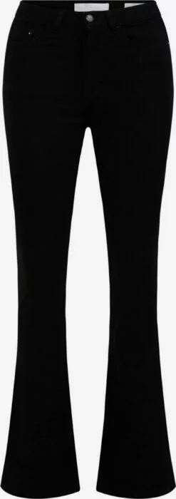 WE FASHION Bootcut évasé Jean Femme Noir