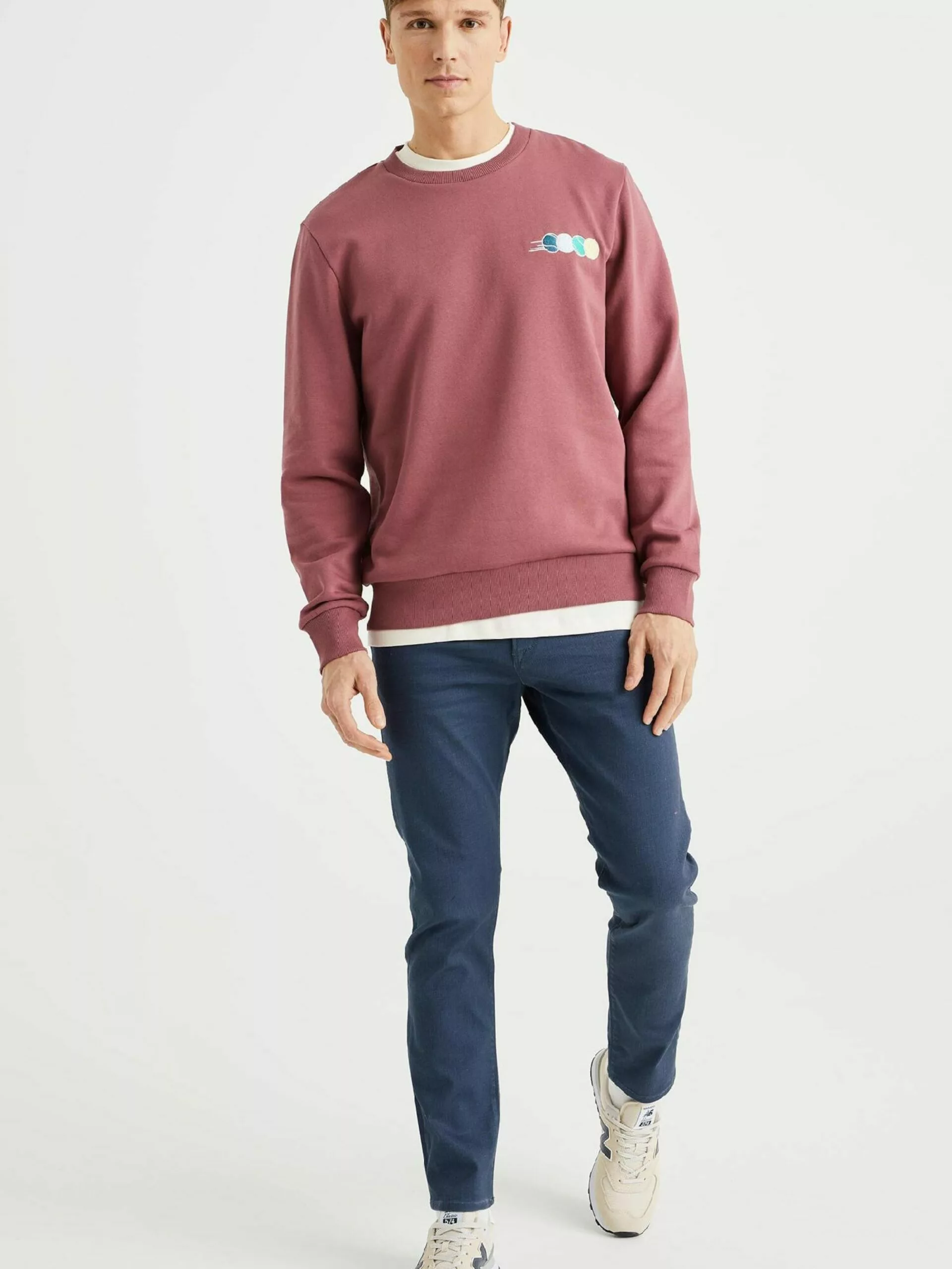 WE FASHION Sweatshirts Sweat-shirt Homme Violet 5 WE FASHION Sweatshirts Sweat-shirt Homme Violet – Image 5