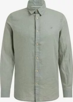 WE FASHION Chemises Décontractées Coupe Slim Chemise Homme Vert Pastel