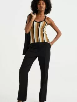 WE FASHION Tops Haut Femme écru / Marron Chiné / Noir -WE FASHION Magasin En Ligne 0c9f0a4031ff1f2714a85b4107dea087