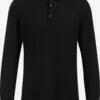 WE FASHION T-shirts à Manches Longues Coupe Slim T-Shirt Homme Noir
