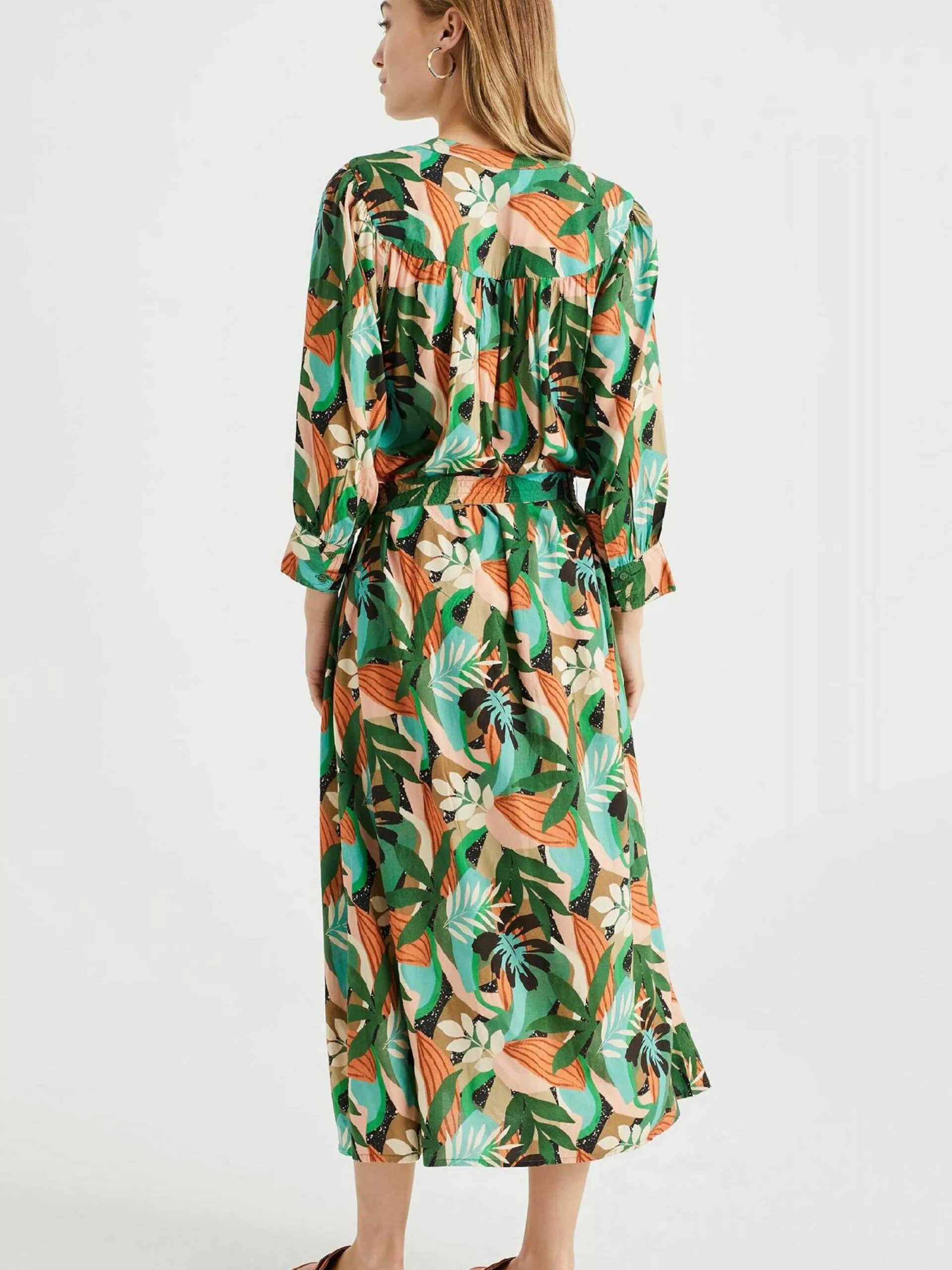 WE FASHION Robes Midi Robe Femme Mélange De Couleurs 3 WE FASHION Robes Midi Robe Femme Mélange De Couleurs – Image 3