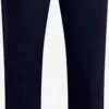 WE FASHION Pantalons En Toile Coupe Slim Pantalon à Pince Homme Marine