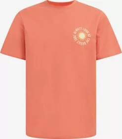 WE FASHION T-shirts T-Shirt Homme Rouge Clair