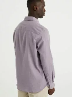 WE FASHION Chemises Décontractées Coupe Slim Chemise Homme Violet -WE FASHION Magasin En Ligne 124aae7fd0f188141c3435a6525bc761