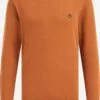 WE FASHION Pulls à Col Rond Pull-over Homme Orange