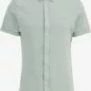 WE FASHION Chemises Décontractées Coupe Slim Chemise Homme Vert Clair