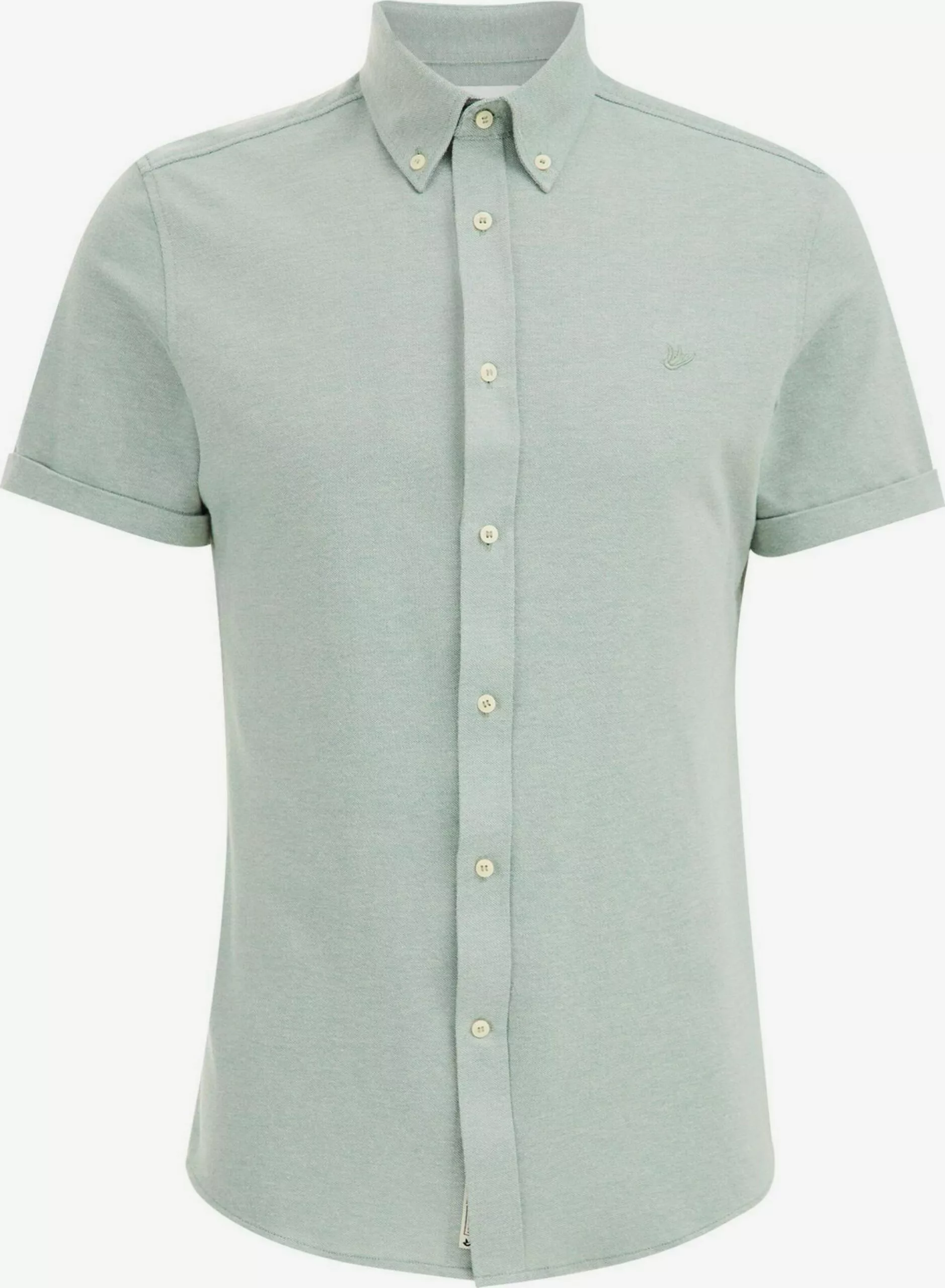 WE FASHION Chemises Décontractées Coupe Slim Chemise Homme Vert Clair 1 WE FASHION Chemises Décontractées Coupe Slim Chemise Homme Vert Clair