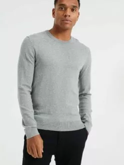 WE FASHION Pulls à Col Rond Pull-over Homme Gris Clair 7 WE FASHION Pulls à Col Rond Pull-over Homme Gris Clair -WE FASHION Magasin En Ligne 181401d6798e8b39f4eca1e3087ba155