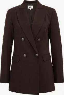 WE FASHION Blazers Classiques Blazer Femme Brun Foncé