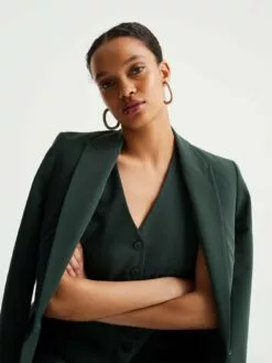 WE FASHION Blazers Classiques Gilet De Costume Femme Vert Foncé -WE FASHION Magasin En Ligne 19080cfac0835a14cca2b5362182aca6