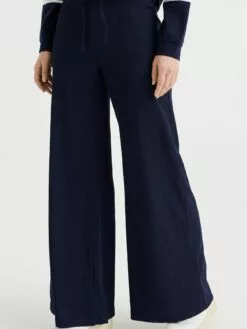 WE FASHION Pantalons En Toile Wide Leg Pantalon Femme Bleu Nuit -WE FASHION Magasin En Ligne 1937cc0a724f11b9a64cf06dcd10ff44