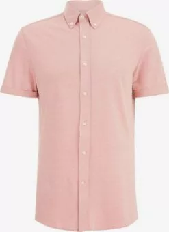 WE FASHION Chemises Décontractées Coupe Slim Chemise Homme Rose
