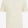 WE FASHION Polos T-Shirt Homme Ivoire