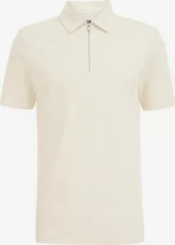 WE FASHION Polos T-Shirt Homme Ivoire