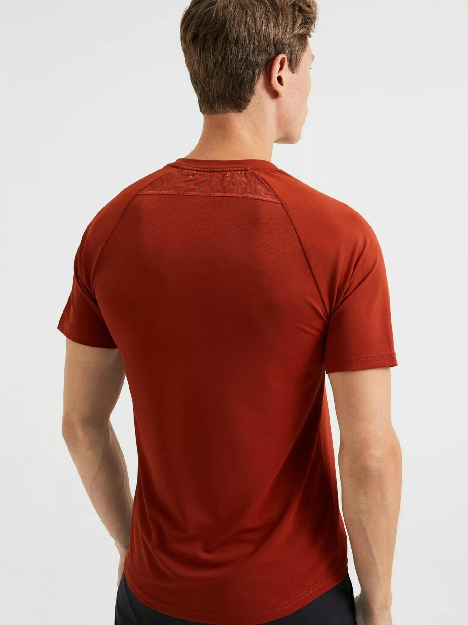WE FASHION T-shirts T-Shirt Homme Rouge Rouille 3 WE FASHION T-shirts T-Shirt Homme Rouge Rouille – Image 3