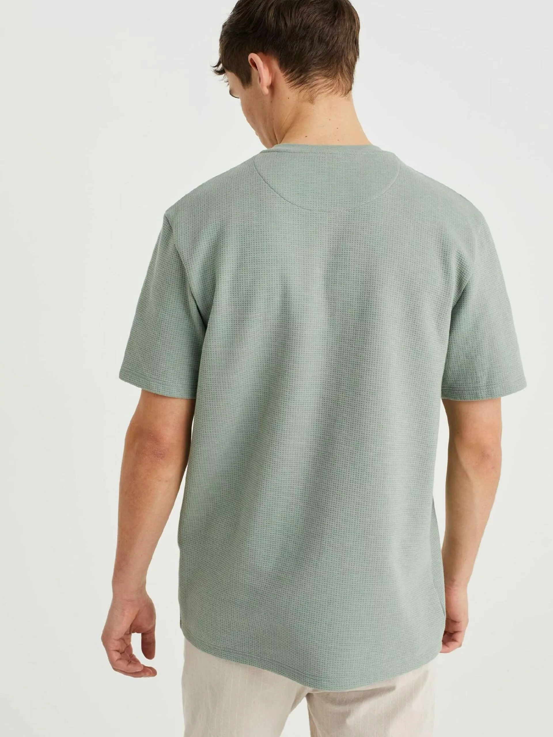 WE FASHION T-shirts T-Shirt Homme Vert 3 WE FASHION T-shirts T-Shirt Homme Vert – Image 3