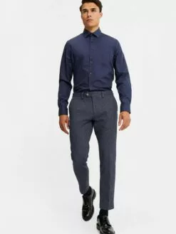 WE FASHION Chemises Professionnelles Coupe Regular Chemise Business Homme Bleu Marine -WE FASHION Magasin En Ligne 1d83a649c3842c6f53b6e63345ce2830