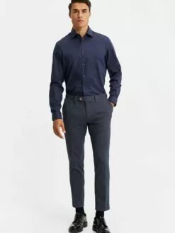 WE FASHION Chemises Professionnelles Coupe Regular Chemise Business Homme Bleu Marine -WE FASHION Magasin En Ligne 2078ee0bbd2c2a9e81120eb03bf15d2f