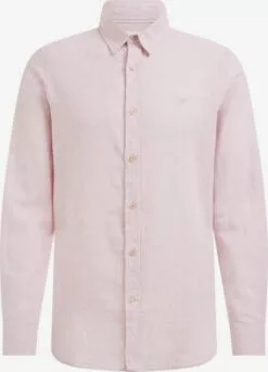 WE FASHION Chemises Décontractées Coupe Slim Chemise Homme Rose Pastel