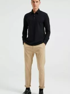 WE FASHION T-shirts à Manches Longues Coupe Slim T-Shirt Homme Noir -WE FASHION Magasin En Ligne 21a7ca1c97da07ea9ed3ec5efa701516