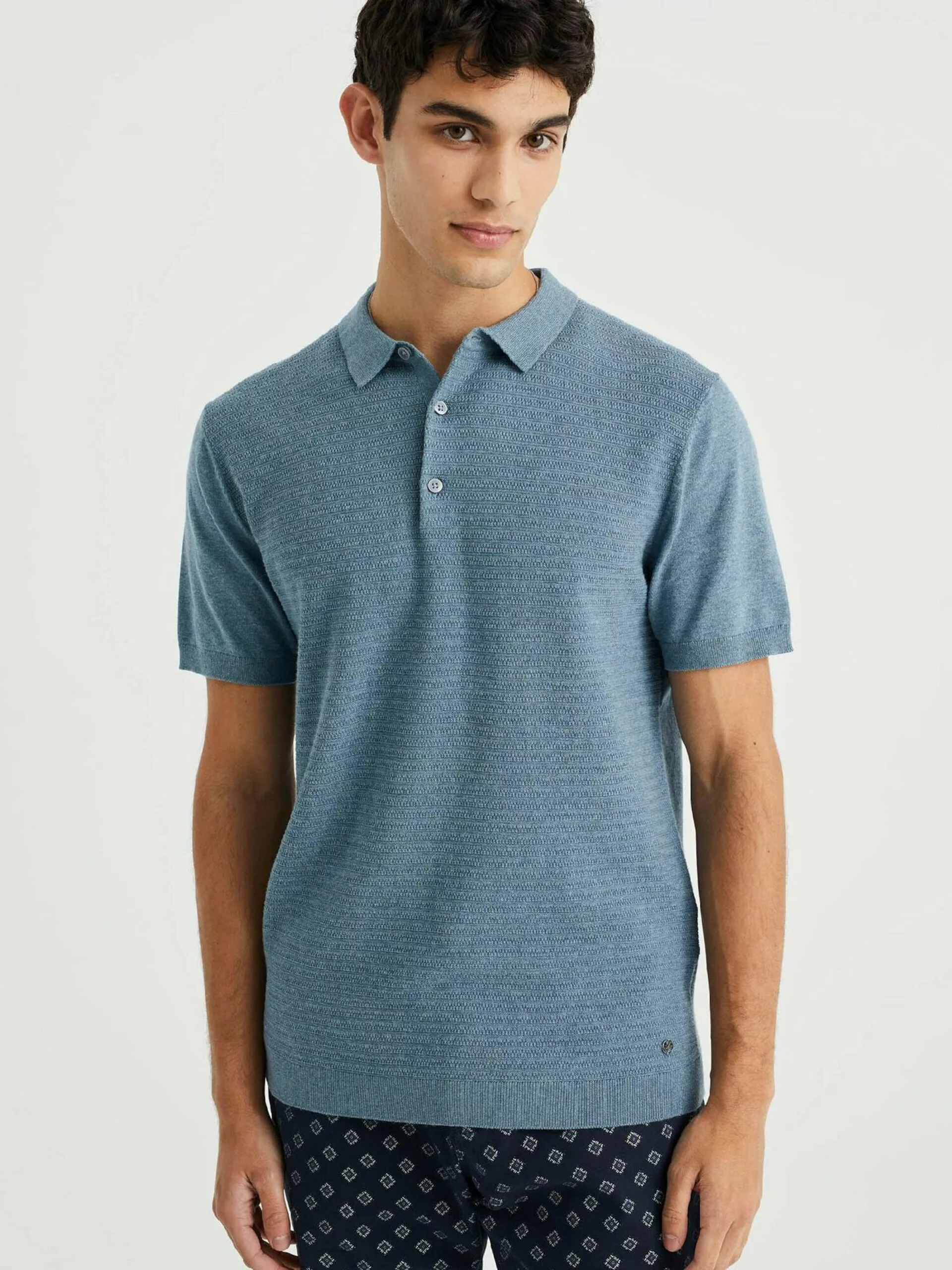 WE FASHION T-shirts T-Shirt Homme Bleu Clair 2 WE FASHION T-shirts T-Shirt Homme Bleu Clair – Image 2