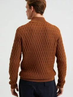 WE FASHION Pulls à Col Roulé Pull-over Homme Marron -WE FASHION Magasin En Ligne 2381fb0303b29a0340665503735babea