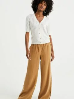 WE FASHION Pantalons En Toile Loosefit Pantalon Femme Noisette -WE FASHION Magasin En Ligne 23b628b35e6cdcb3e89151eeb17fd3ae