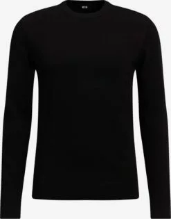 WE FASHION Pulls à Col Rond Pull-over Homme Noir