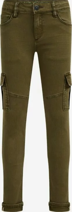 WE FASHION Pantalons Skinny Pantalon Enfants Kaki