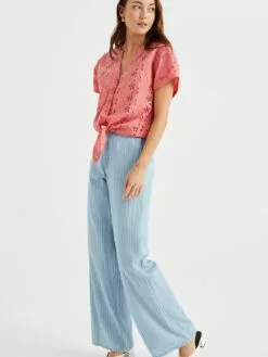 WE FASHION Blouses à Manches Courtes Chemisier Femme Rose Ancienne -WE FASHION Magasin En Ligne 283b5625691efb010f4030654eae8448