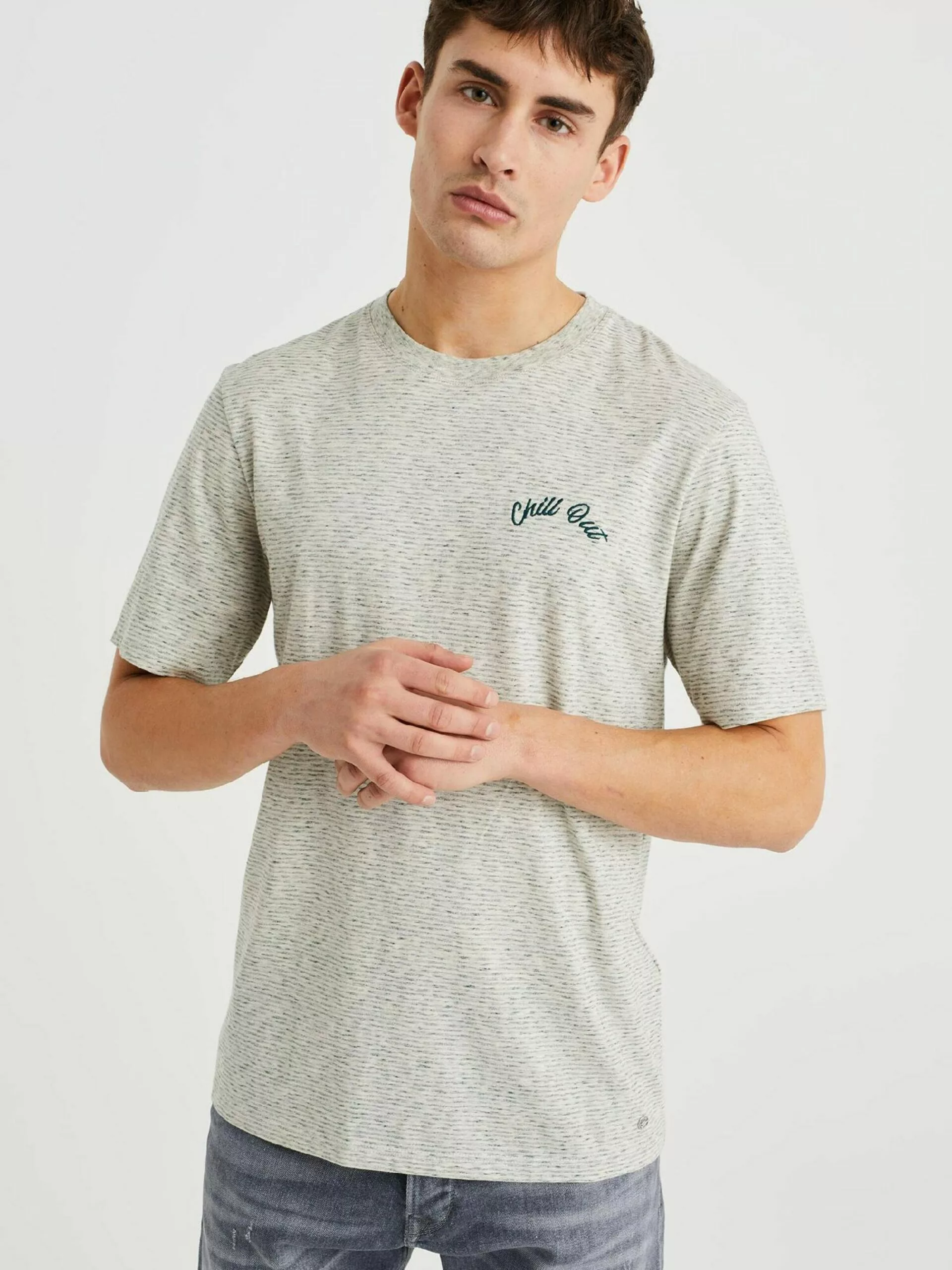 WE FASHION T-shirts T-Shirt Homme Sapin 2 WE FASHION T-shirts T-Shirt Homme Sapin – Image 2