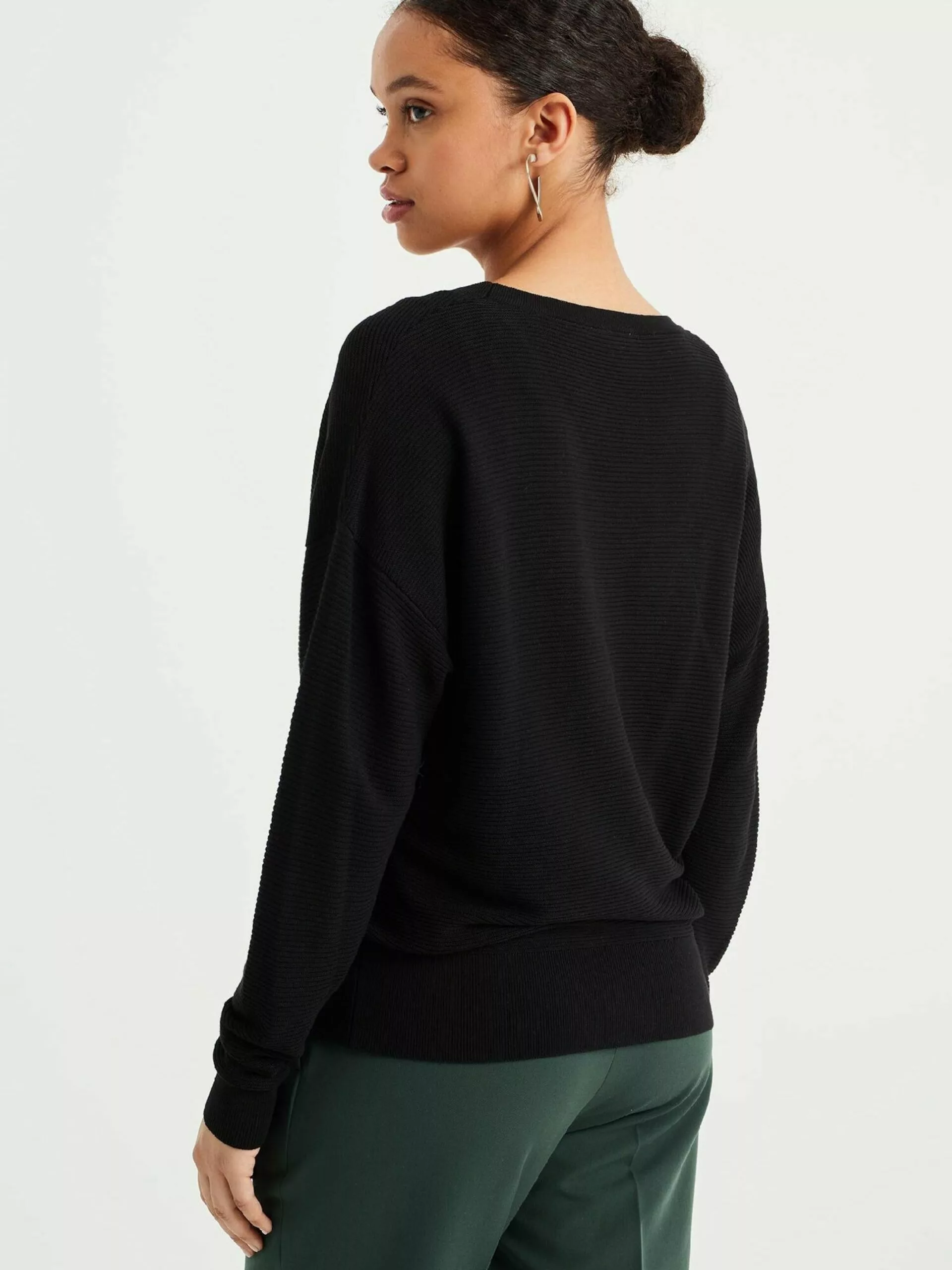 WE FASHION Gilets Cardigan Femme Noir 3 WE FASHION Gilets Cardigan Femme Noir – Image 3