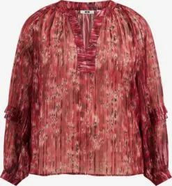 WE FASHION Hauts Chemisier Femme Rouge Rubis