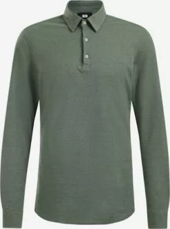 WE FASHION T-shirts à Manches Longues T-Shirt Homme Vert Foncé